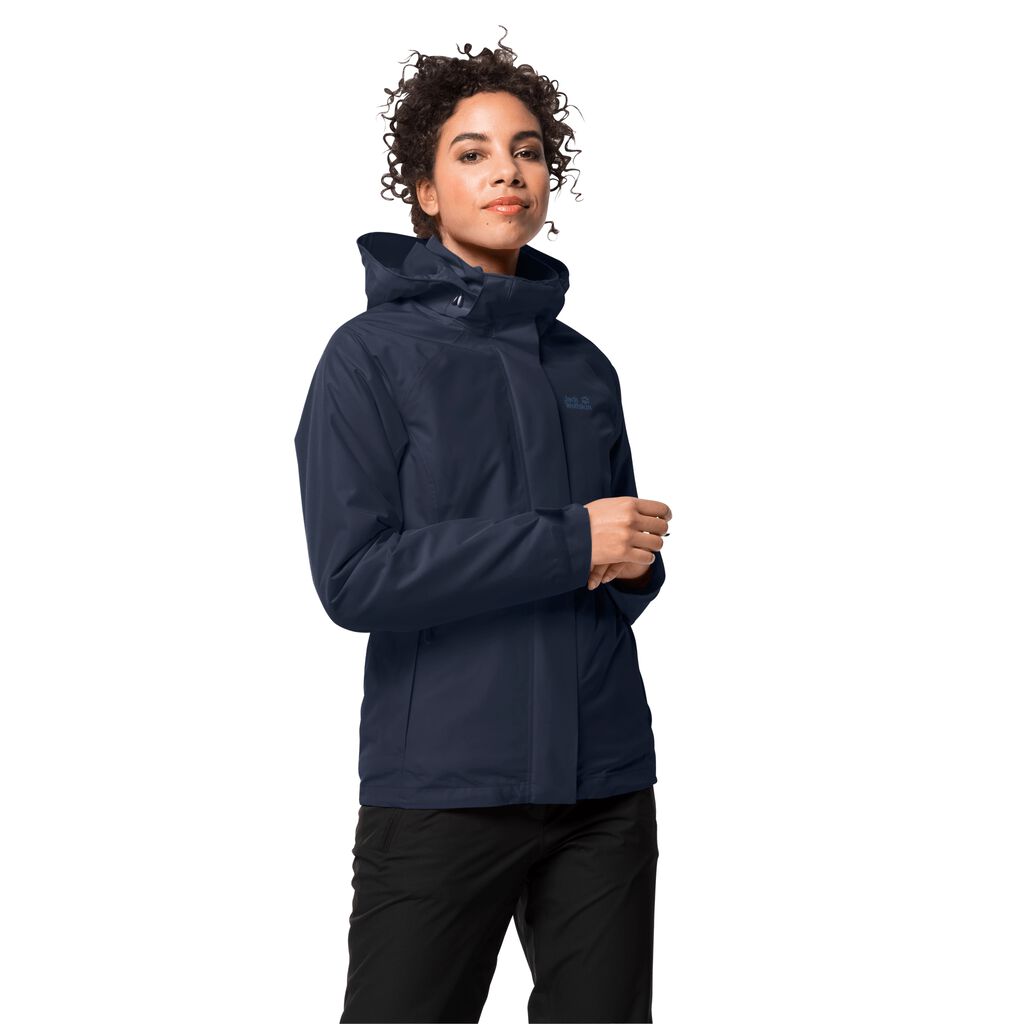 Jack Wolfskin ICELAND VOYAGE Női 3 In 1 Kabát Kék - JSWBUX-310